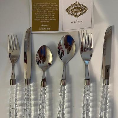Shannon Crystal by Godinger Crystal Handled Flatware 