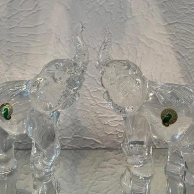 Waterford Crystal Elephants 