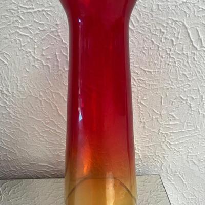 Murano Glass Vase Signed â€œMayorsâ€