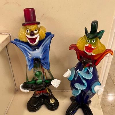 Murano Glass Clowns 