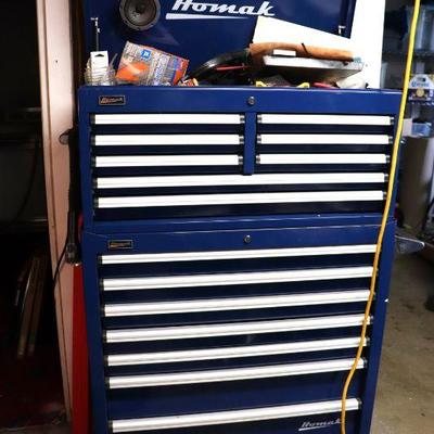 Homak Roller Tool Cabinet and Chest Combo 