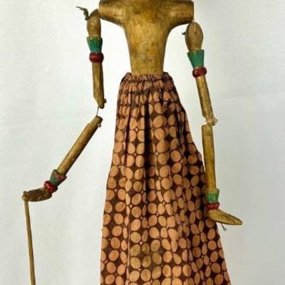 #10 â€¢ Antique Javanese Wayang Golek Wooden Rod Puppet
