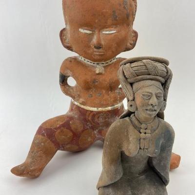 #66 â€¢ Pre-Columbian Terracotta Woman Figures: Chinesco Style and Mayan Statues
