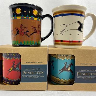 #6 â€¢ Four Large Pendleton Wollen Mills Mugs
