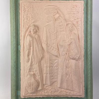 #77 â€¢ Aeonda: Tres Mujeres Signed, Numbered Hand Cast Paper Art

