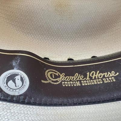 #18 â€¢ Charlie 1 Horse Straw Cowboy Hat Size 7-1/4
