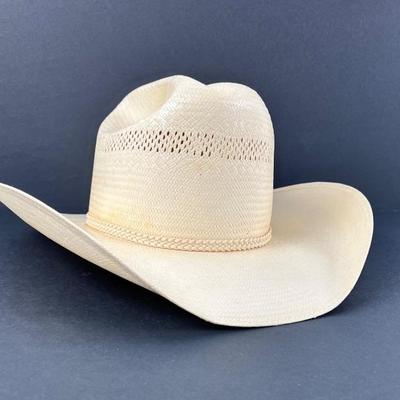 #61 â€¢ Milano Larry Mahan Straw Cowboy Hat Size 7 to 7-1/4
