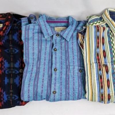 #21 â€¢ 3 Territory Ahead Button-Down, Long-Sleeve Shirts, Men's Size Large

