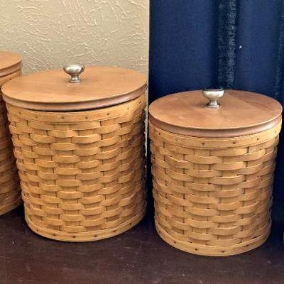 Longaberger canister set (with liners)