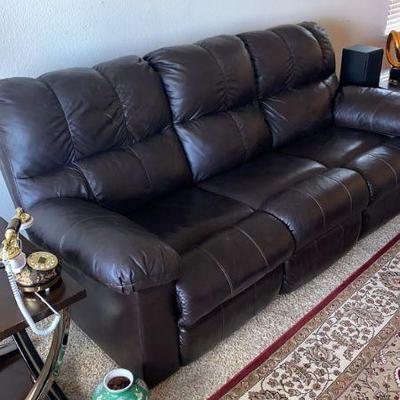 two recliner love seat 40% leather