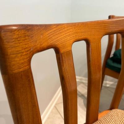 Dyrlund Danish Teak Kitchen Table with Chairs and leaf, Mid Century