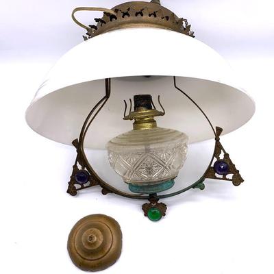 Antique hanging lamp for restoration