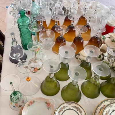 Amber glasses SOLD (pm)