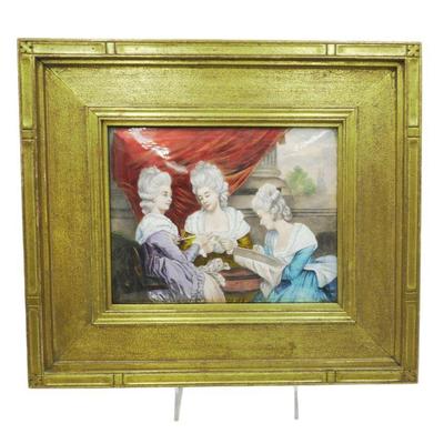 THE LADIES WALDEGRAVE ENAMEL PLAQUE