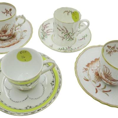 4 PC DEMITASSE GINORI - ROYAL WORCESTER - OCCUPIED JAPAN