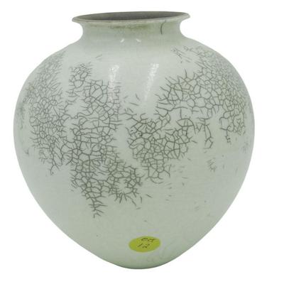 MIKE VERHOEKS RAKU POTTERY VASE