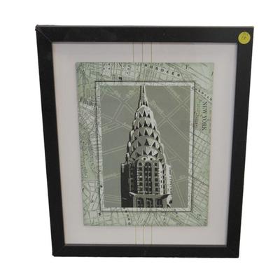 CHRYSLER BUILDING NYC MAP PRINT