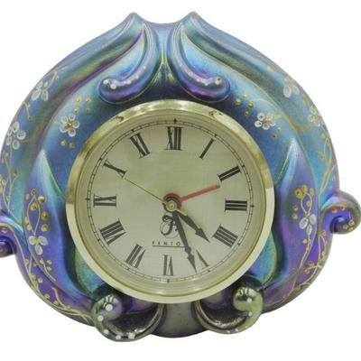 Fenton Art Glass Favrene Clock