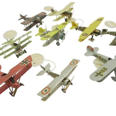 27 VINTAGE BIPLANE & PLANE SCALE MODELS
