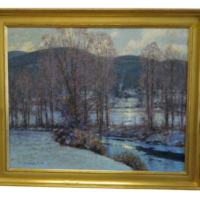 John Charles Terelak Original Oil on Canvas "Moonlight". 