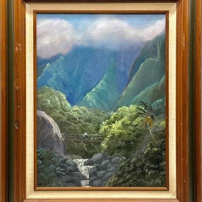 Maui, Hawaii Oil on Canvas, Artist : Mary Heaton