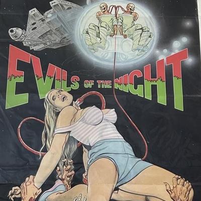 EVILS OF THE NIGHT- 1985 Tom Tierney Arwork Poster