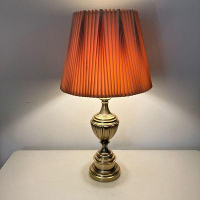 (2PC) STIFFEL TABLE LAMP | A Vintage Stiffel Model No. 5734 Urn Shaped Table Lamp with Stiffel label on bottom, marked on top ring of...