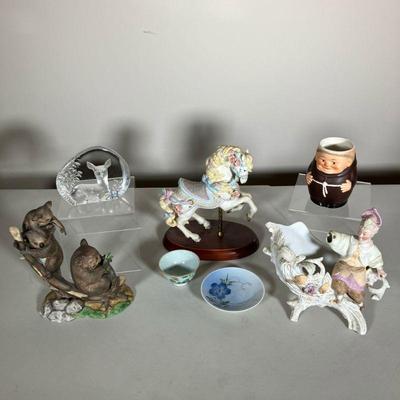 GOEBEL, LENOX, MATS JONASSON GROUP | An Interesting Vintage lot including: (1) Goebel T 74/0 Friar Tuck Mug. (1) Mats Jonasson Sweden...
