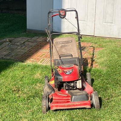 CRAFTSMAN LAWN MOWER | Craftsman 22â€ Rotary Lawn Mower. Power-Propelled 6.75 HP. Model No. 917.376572 with owners manual.
