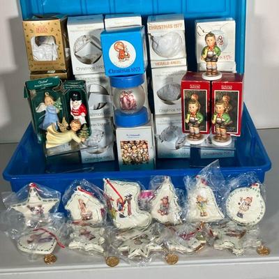SCHMID & GOEBEL HUMMEL CHRISTMAS ORNAMENTS | Large Lot (over 30) of Hummel Ornaments by Schmid, Danbury Mint and Goebel. All dated by...