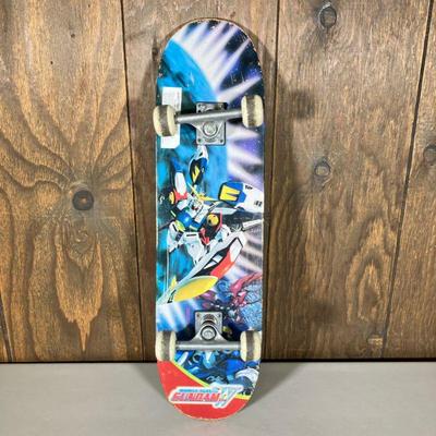 GUNDAM WING SKATEBOARD | Vintage Sport Fun Skateboard in the rare Mobile Suit Gundam Wing design. â€œ2000 Sport Fun Inc.â€. - l. 31 x w....