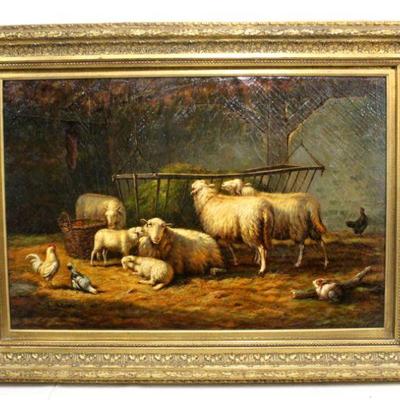 Fine oil painting by listed artist Anthonij 