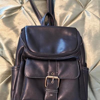 Leather backpack purse Bass