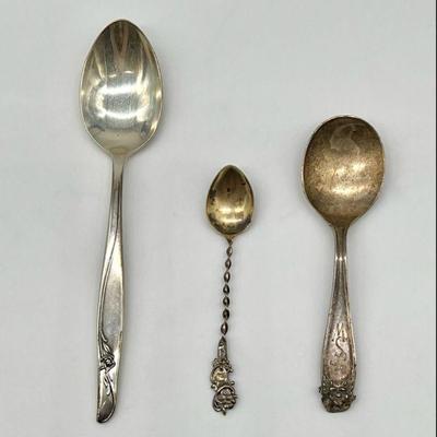 (3) Sterling Silver Spoons Incl. Stieff & Gorham
