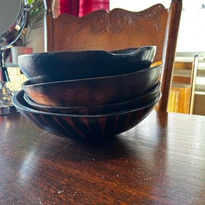 hand carved wooden bowls 