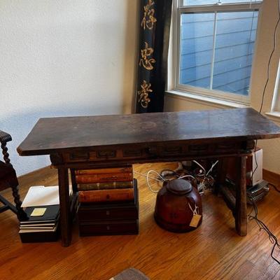Antique console table purchased in Barcelona 