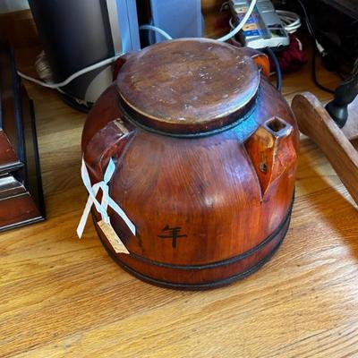 Antique Chinese wooden Pot 