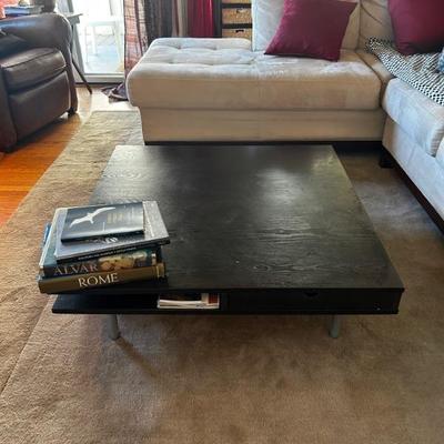 black lacquered coffee table 