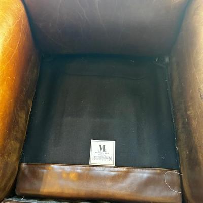 Restoration Hardware leather recliner 