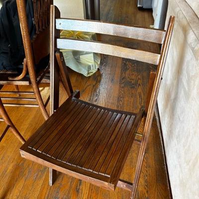 solid wood folding chair 