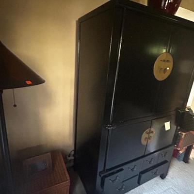 Chinese wedding cabinet black