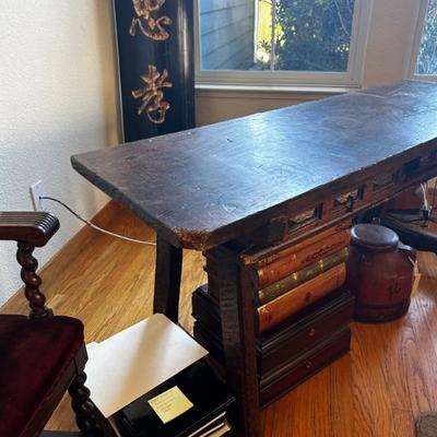 Antique console table purchased in Barcelona 