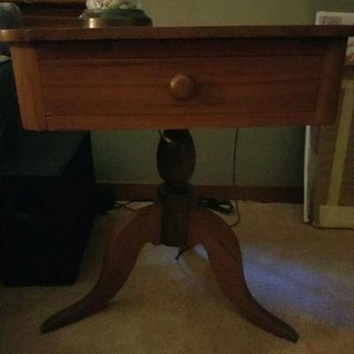 Antique side table/drawer