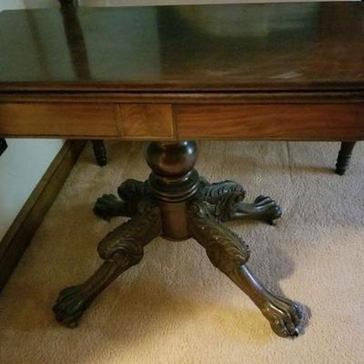 19th century Empire game table/rotating top