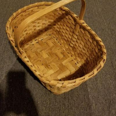Split wood basket/handle