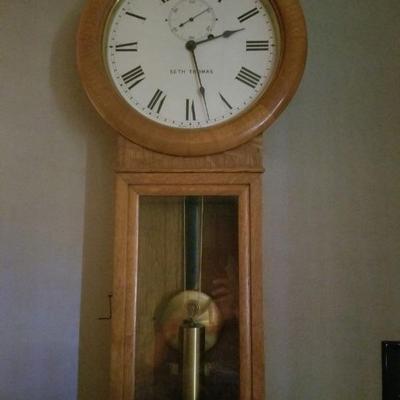 Antique Seth Thomas #2 regulator wall clock