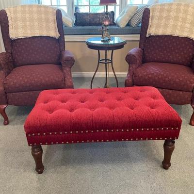 Recliner wing back chairs 