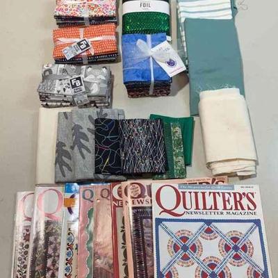 Quilting fabric and quilters magazines 