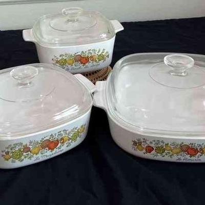 Corning Ware with Lids!