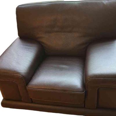 Espresso Brown Leather chair furniture 